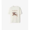 Bawełniany T-shirt z haftem krzyżykowym EKD