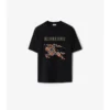 Bawełniany T-shirt z haftem krzyżykowym EKD