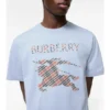 Bawełniany T-shirt z haftem krzyżykowym EKD