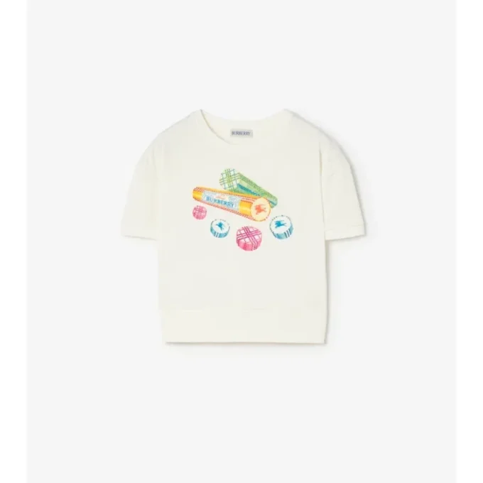 Bawełniany T-shirt z kryształkami Candy Rock