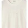 Bawełniany T-shirt z kursywnym logo w kratkę Bawełniany T-shirt z kursywnym logo w kratkę