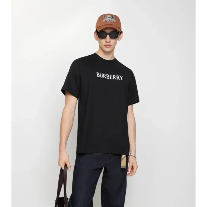 Bawełniany T-shirt z logo Bawełniany T-shirt z logo
