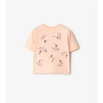 Bawełniany T-shirt z logo parasola
