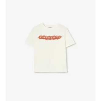 Bawełniany T-shirt z logo Sandy
