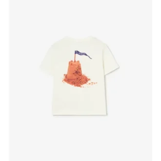 Bawełniany T-shirt z logo Sandy