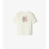 Bawełniany T-shirt z misiem-surferem