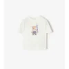 Bawełniany T-shirt z misiem-surferem