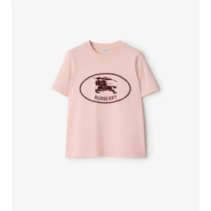 Bawełniany T-shirt z motywem Knight Stamp