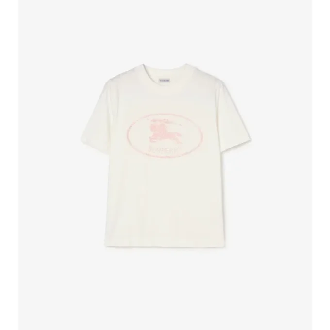 Bawełniany T-shirt z motywem Knight Stamp