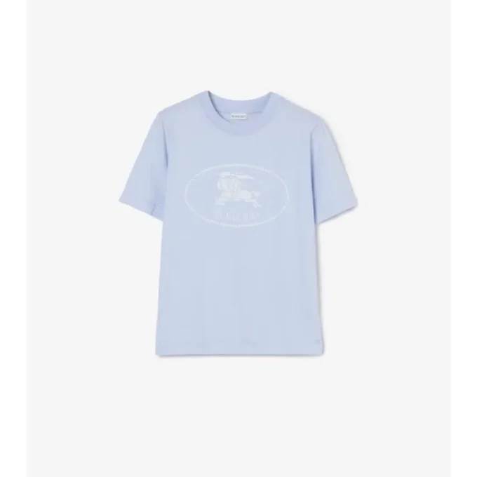 Bawełniany T-shirt z motywem Knight Stamp