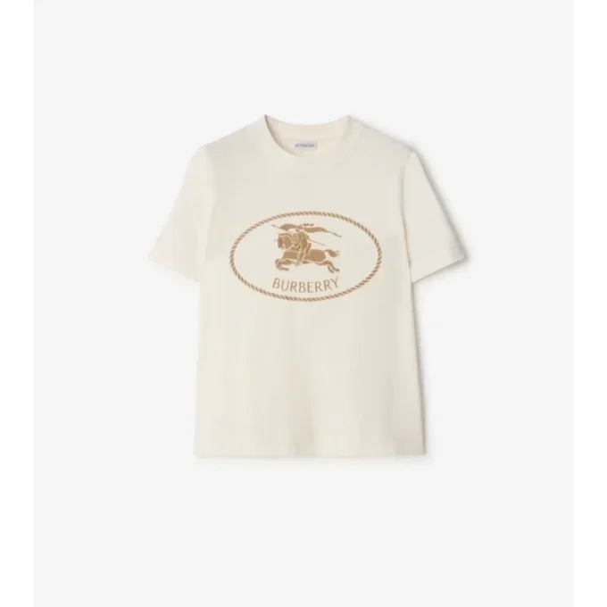 Bawełniany T-shirt z motywem Knight Stamp