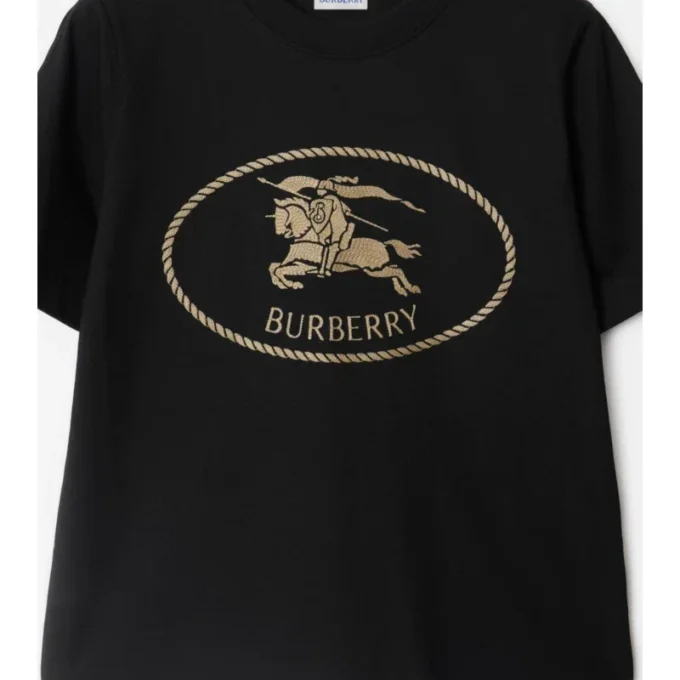 Bawełniany T-shirt z motywem Knight Stamp