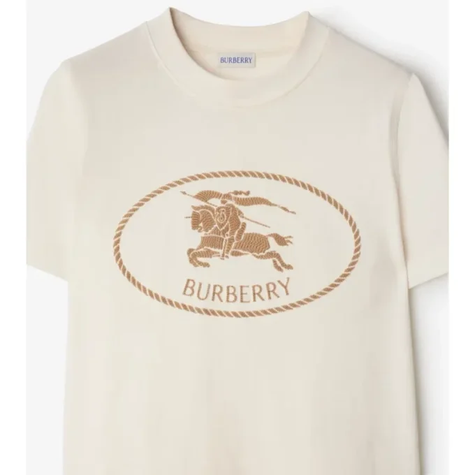 Bawełniany T-shirt z motywem Knight Stamp
