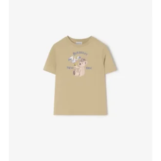 Bawełniany T-shirt z motywem niedźwiadka z Nowego Jorku Bawełniany T-shirt z motywem niedźwiadka z Nowego Jorku