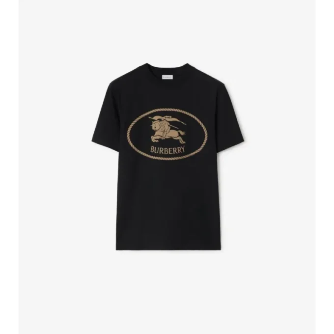 Bawełniany T-shirt z motywem rycerza Bawełniany T-shirt z motywem rycerza