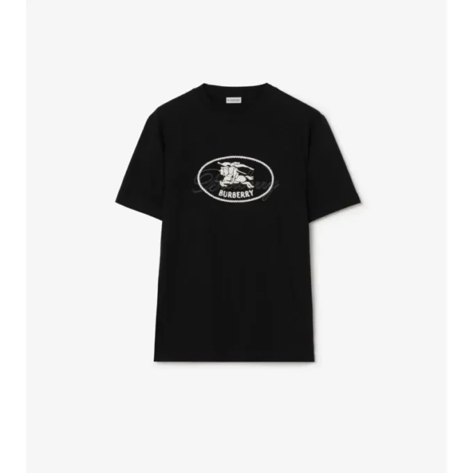 Bawełniany T-shirt z motywem rycerza Bawełniany T-shirt z motywem rycerza