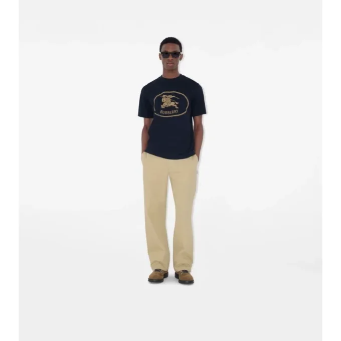 Bawełniany T-shirt z motywem rycerza Bawełniany T-shirt z motywem rycerza