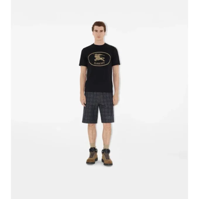 Bawełniany T-shirt z motywem rycerza Bawełniany T-shirt z motywem rycerza
