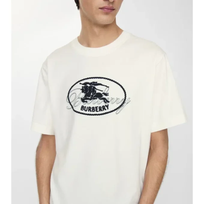 Bawełniany T-shirt z motywem rycerza Bawełniany T-shirt z motywem rycerza