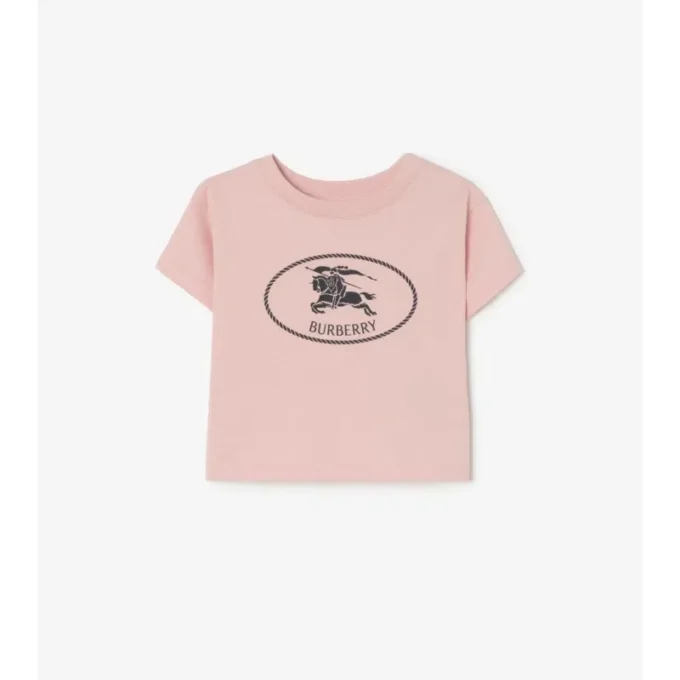 Bawełniany T-shirt z nadrukiem rycerza