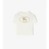 Bawełniany T-shirt z nadrukiem rycerza