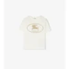 Bawełniany T-shirt z nadrukiem rycerza
