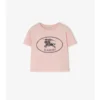 Bawełniany T-shirt z nadrukiem rycerza