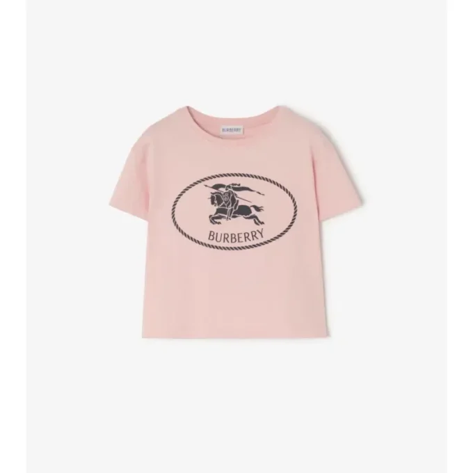 Bawełniany T-shirt z nadrukiem rycerza