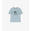 Bawełniany T-shirt z nadrukiem rycerza