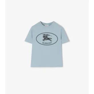 Bawełniany T-shirt z nadrukiem rycerza Bawełniany T-shirt z nadrukiem rycerza