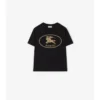 Bawełniany T-shirt z nadrukiem rycerza