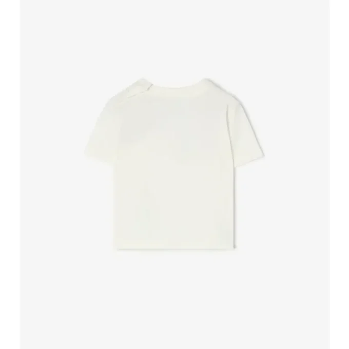 Bawełniany T-shirt z nadrukiem rycerza
