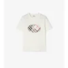 Bawełniany T-shirt z nadrukiem w kratę i motywem rycerza Bawełniany T-shirt z nadrukiem w kratę i motywem rycerza