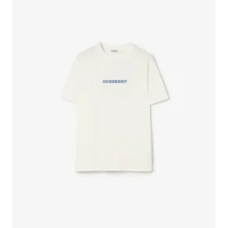 Bawełniany T-shirt z tradycyjnym logo