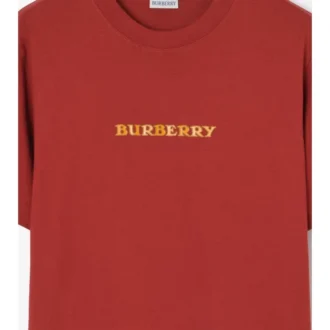 Bawełniany T-shirt z tradycyjnym logo Bawełniany T-shirt z tradycyjnym logo