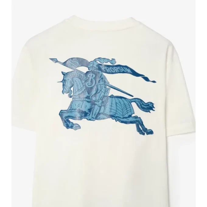 Bawełniany T-shirt z tradycyjnym logo Bawełniany T-shirt z tradycyjnym logo