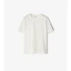 Bawełniany T-shirt z wykończeniem w kratę