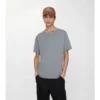 Bawełniany T-shirt z wykończeniem w kratę Bawełniany T-shirt z wykończeniem w kratę