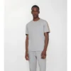 Bawełniany T-shirt z wykończeniem w kratę Bawełniany T-shirt z wykończeniem w kratę
