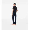 Bawełniany T-shirt z wykończeniem w kratę Bawełniany T-shirt z wykończeniem w kratę
