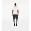 Bawełniany T-shirt z wykończeniem w kratę Bawełniany T-shirt z wykończeniem w kratę