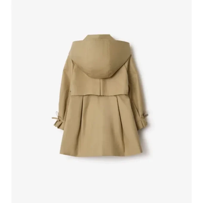 Bawełniany Trench Coat z kapturem Bawełniany Trench Coat z kapturem