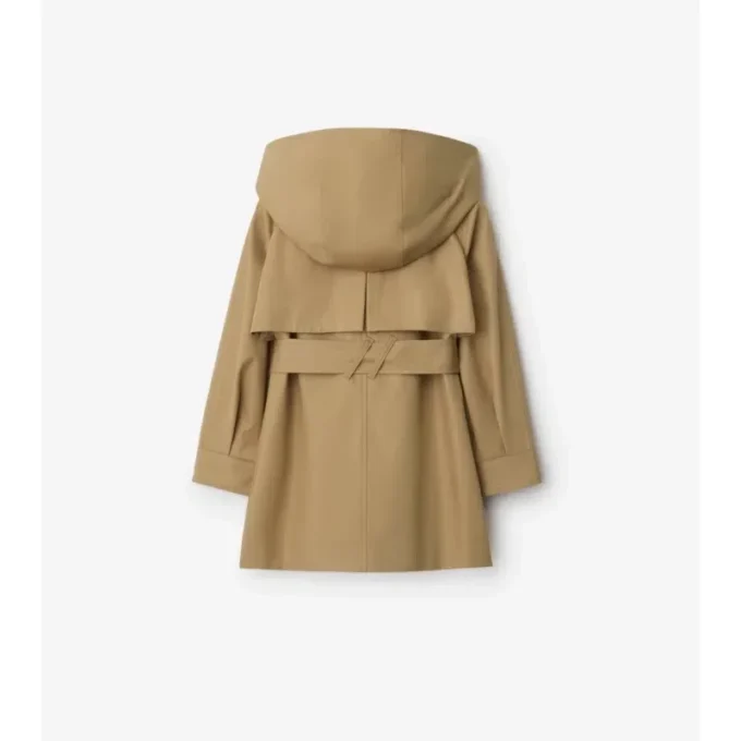 Bawełniany Trench Coat z kapturem Bawełniany Trench Coat z kapturem