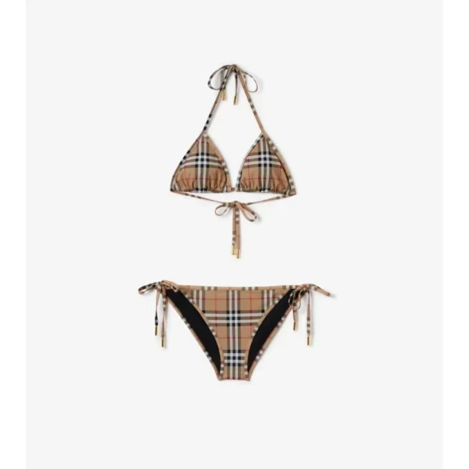 Bikini w trójkątne paski