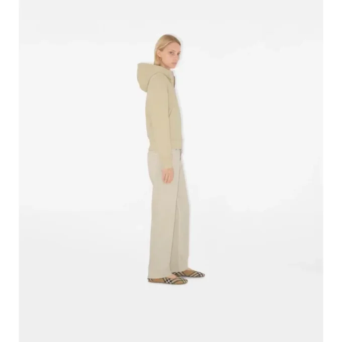 Bluza z kapturem i zamkiem z bawełny w kratę Bluza z kapturem i zamkiem z bawełny w kratę