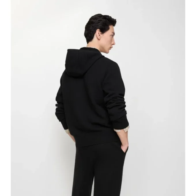 Bluza z kapturem i zamkiem z wełny Bluza z kapturem i zamkiem z wełny
