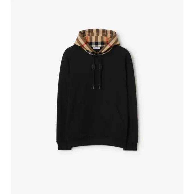Bluza z kapturem w kratę