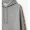 Bluza z kapturem z bawełny w kratę