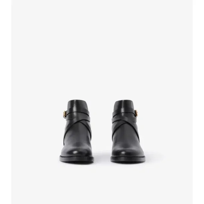 Buty w kratę i skórzane