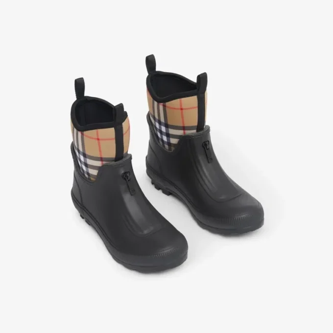 Buty z neoprenu i gumy w wzór Vintage Check